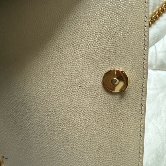 Yves Saint Laurent Taupe Leather Crossbody Bag - Picture 12 of 13